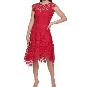 Eliza J Vibrant Red dress